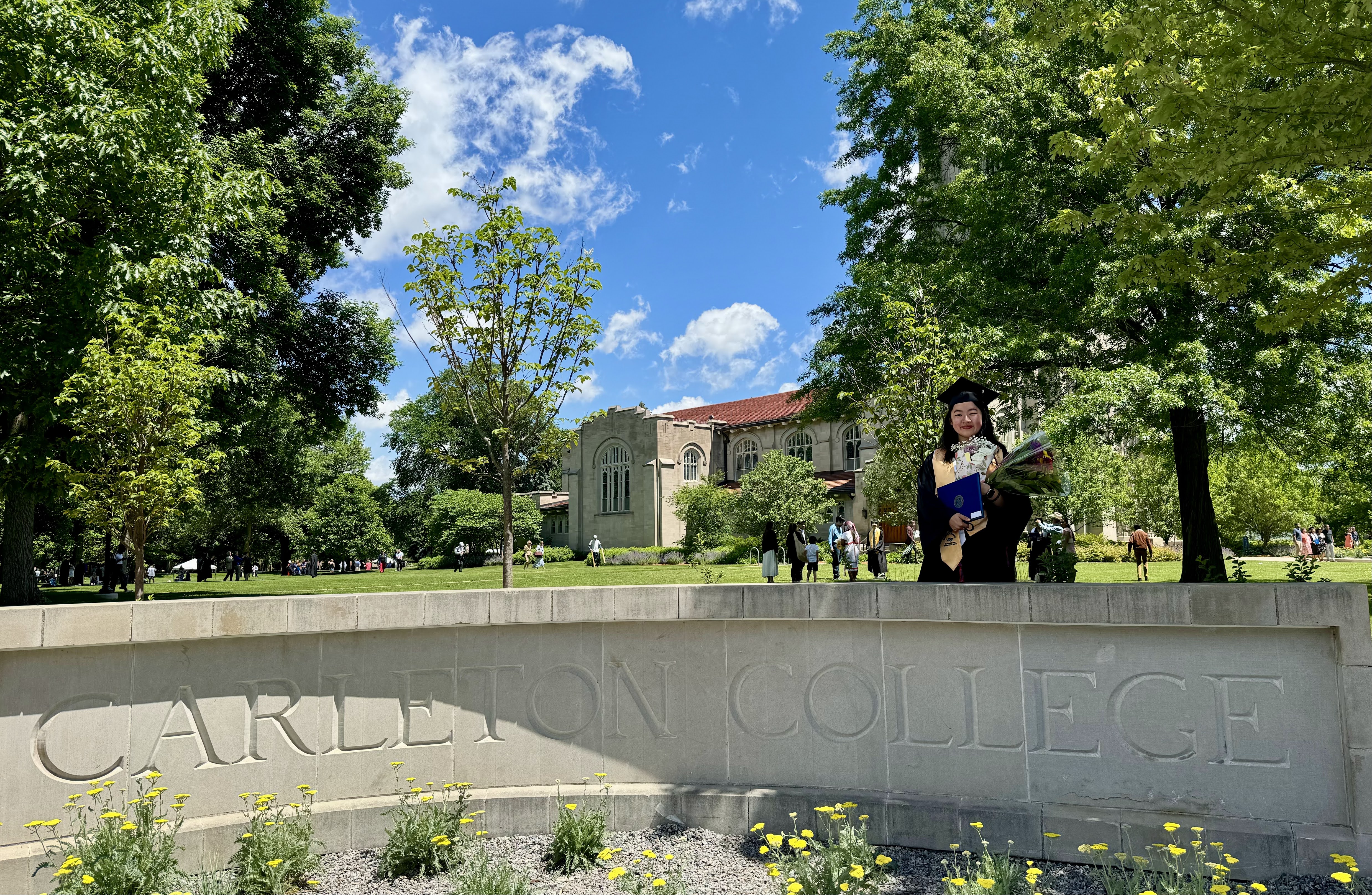 I graduated from Carleton College on June 8th! Thank you to my family, friends, professors, and everyone who has supported me on this journey.